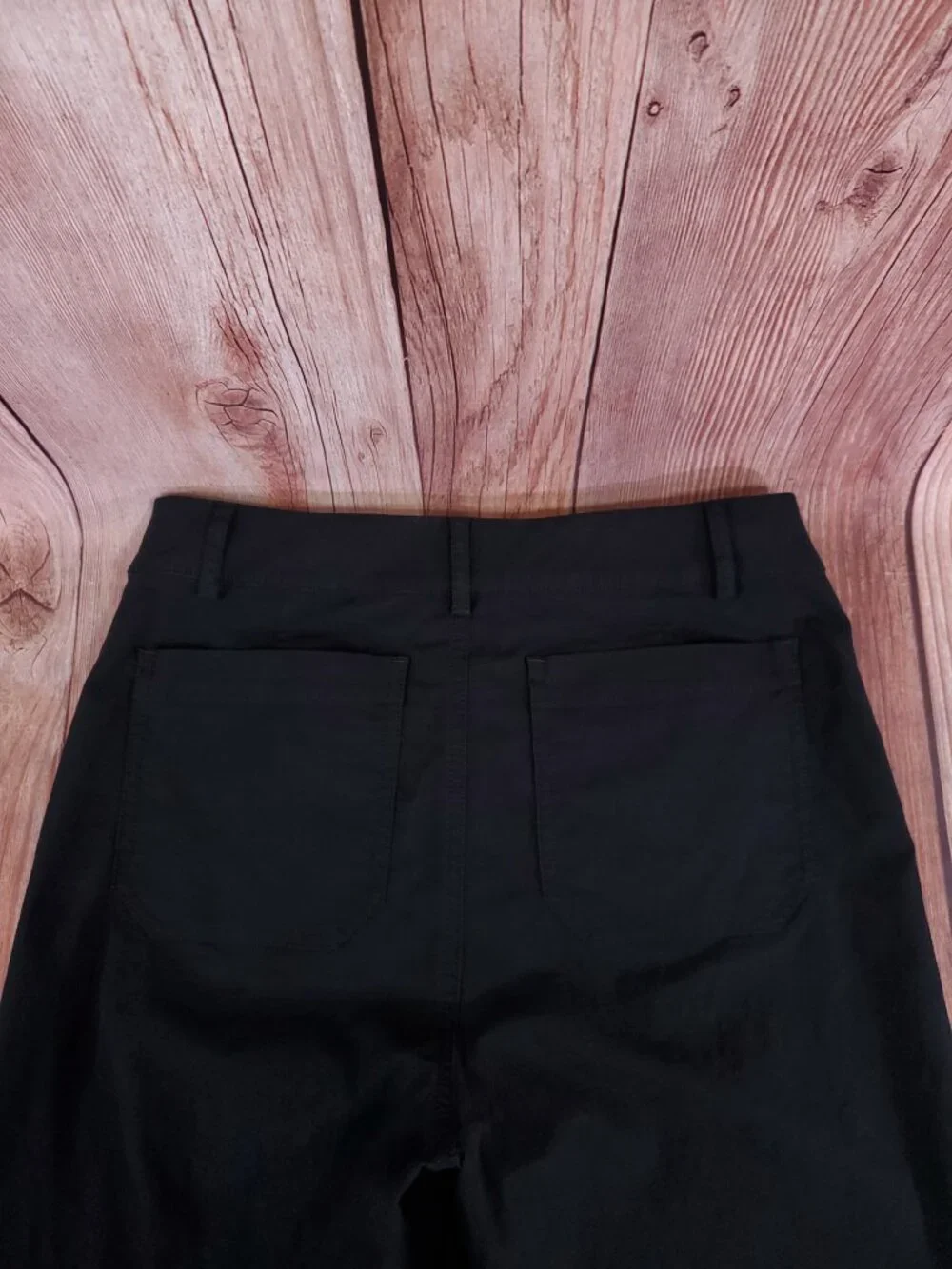 J Crew Lizzie Wide Leg Pants Womens 29 High Rise Cotton Linen Blend Black BW803
